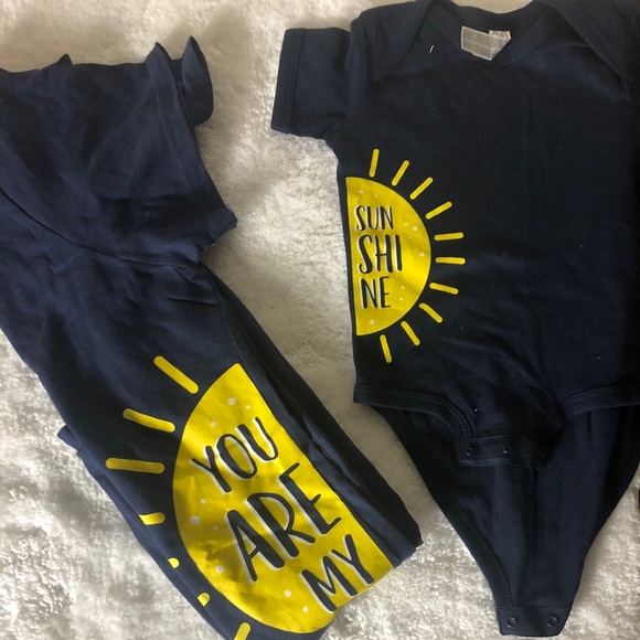 Tops - Mommy and Me T shirt and Onesie Set